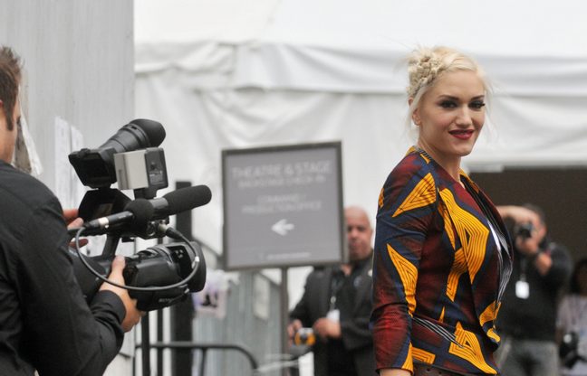 Gwen Stefani, L.A.M.B. top, fashion week, runway show