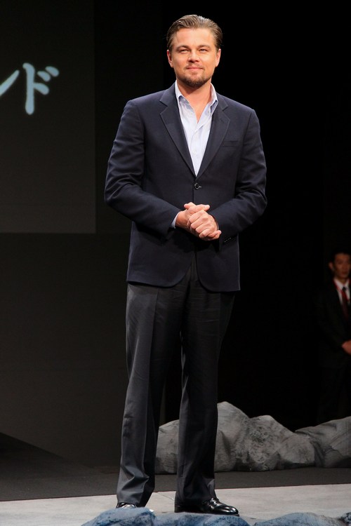 Leonardo DiCaprio, dark suit, blue suit, inception premiere