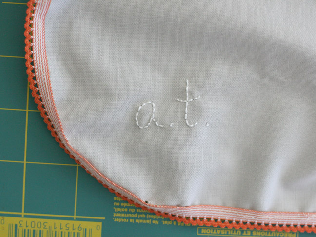 DIY Holiday Gift: Handmade Embroidered Baby Bib