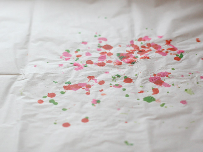 DIY Holiday: Crayon Chip Wrapping Paper