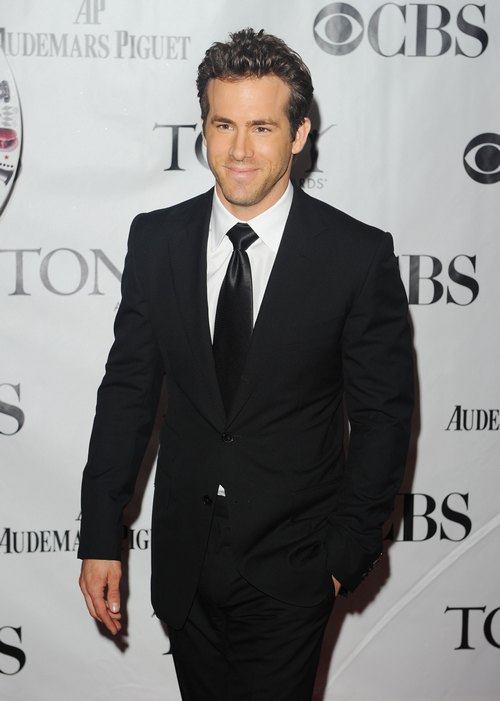 Ryan Reynolds, black suit