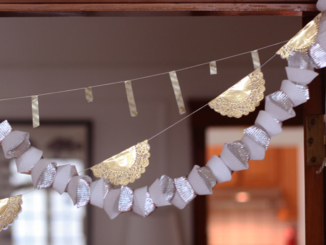 DIY Holiday: Metallic New Years Garlands, Three Ways