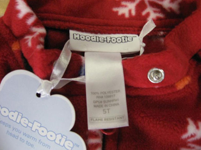 Hoodie Footie Pajamagram recall-detail image
