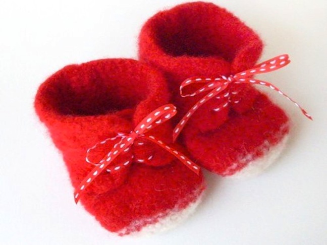 ETSY FELTED BABY SHOES