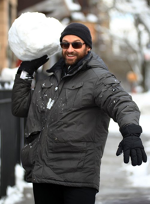 Hugh Jackman sunglasses winter coat