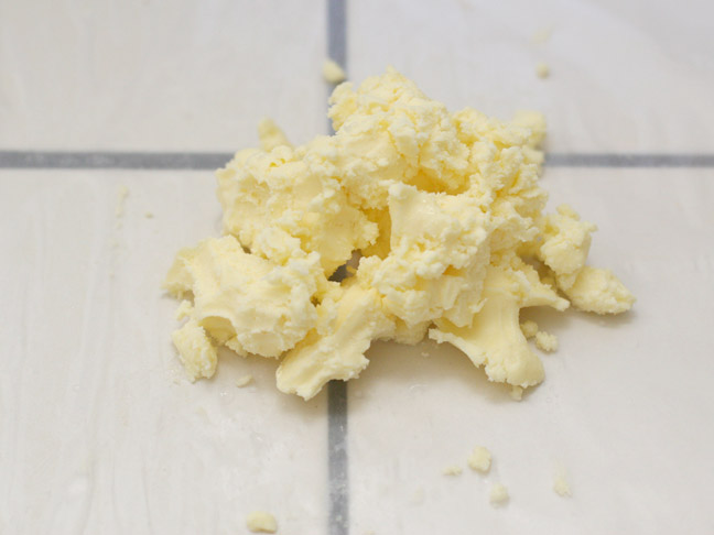 fresh cream butter wax paper