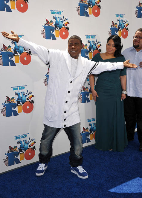 tracy morgan, white sweater