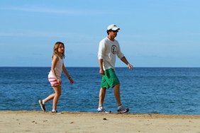 patrick dempsey green shorts, white shirt, hat