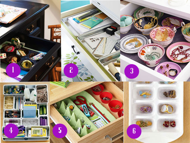 DESK DRAWER ORGANIZATION