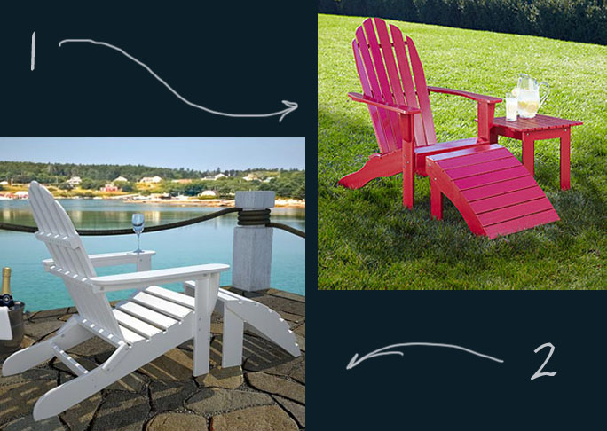 Adirondak Chairs 4 Ways