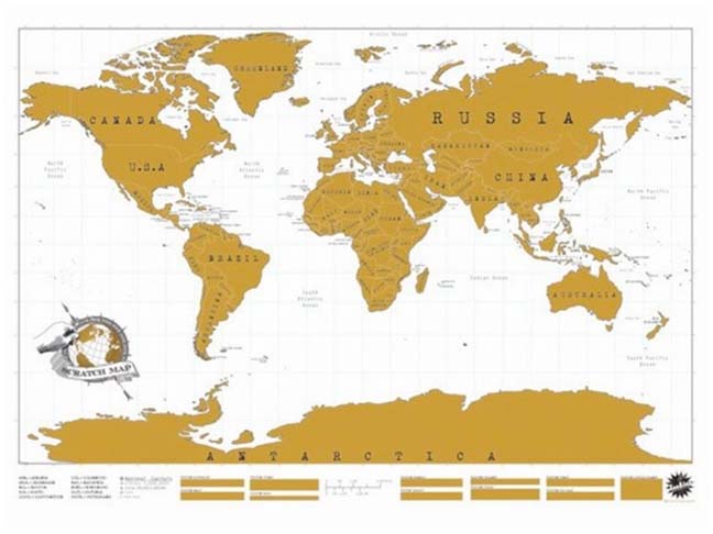 Scratch Off World Map