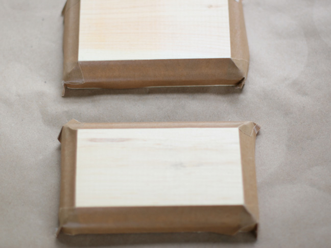 wood plaques masking tape
