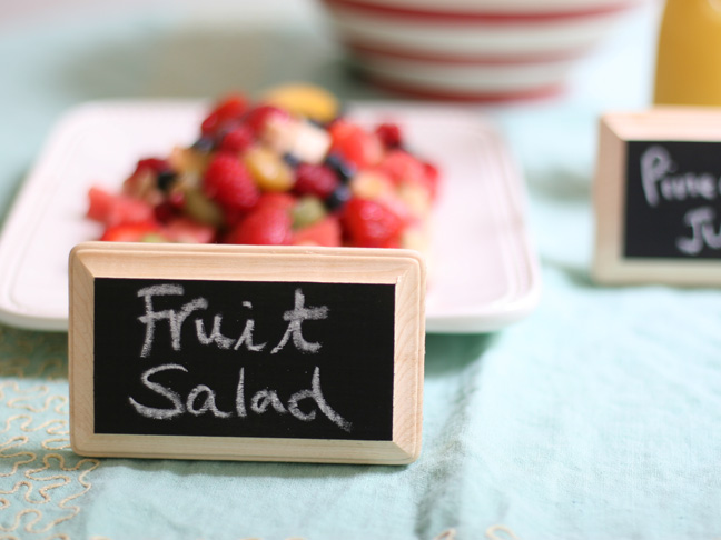 mini chalkboard food labels