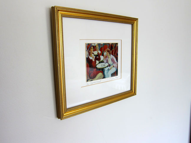 gold photo frame art