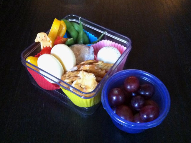 lunch box packed lunch school lunch hummus plate