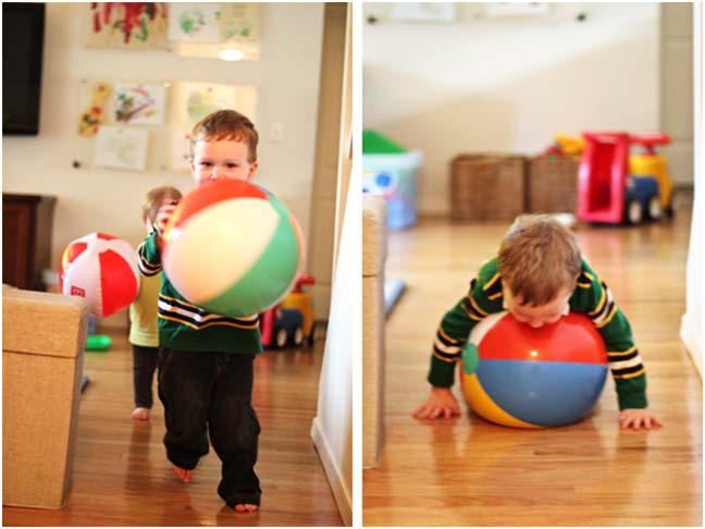 Indoor Fun: Taming Restlessness With Beach Balls