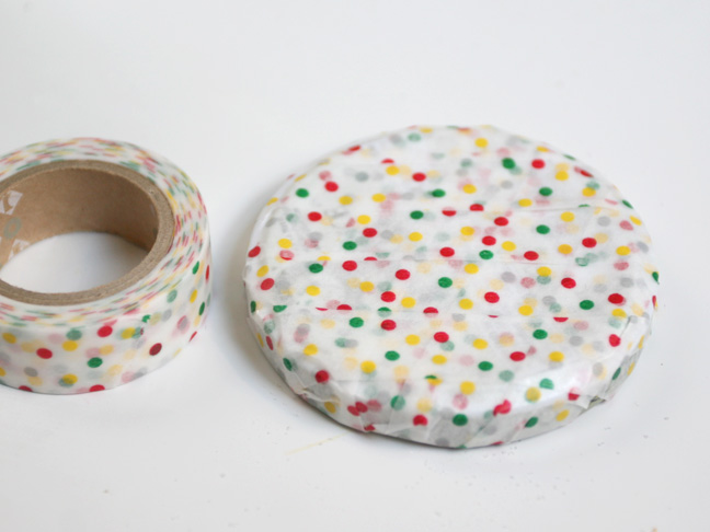 polka dot washi tape lid