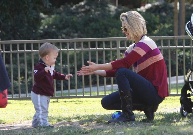 Ali Larter And Her Son Theodore Hit The Park
