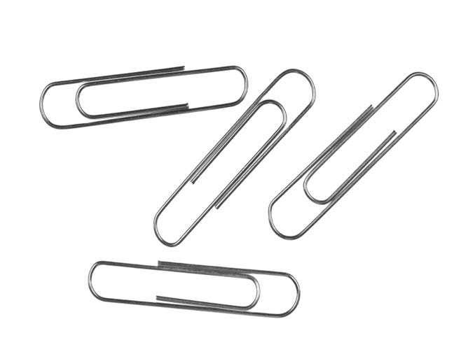 Clips to shop hold paper together