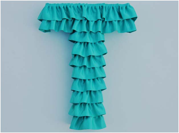 DIY: Satin Ruffle Initial