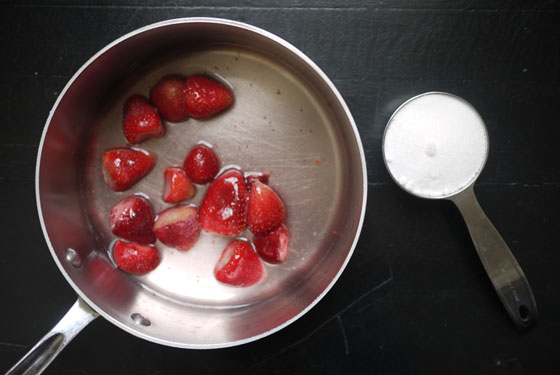 DIY Pink Strawberry Milk Ingredients Valentines Day