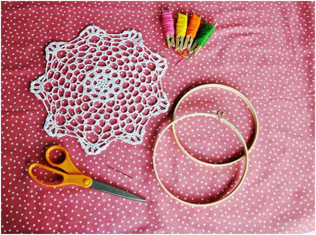 DIY: Doily Embroidery