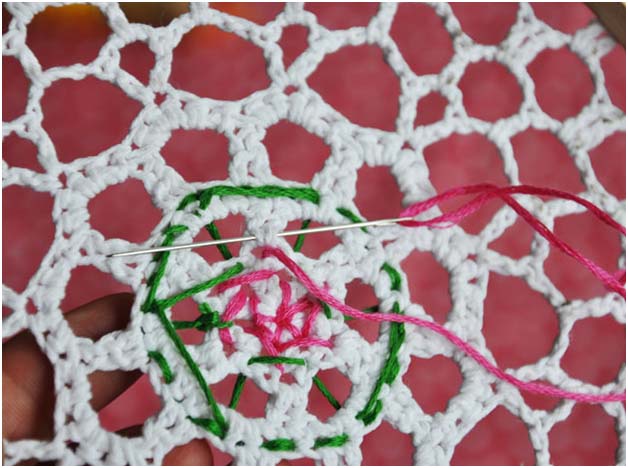 DIY: Doily Embroidery