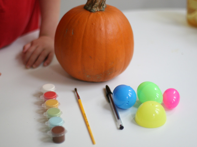 DIY Polka Dot Pumpkin Craft Supplies