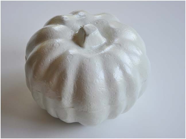 DIY Halloween Craft: Puffy Paint Pumpkin Step 1