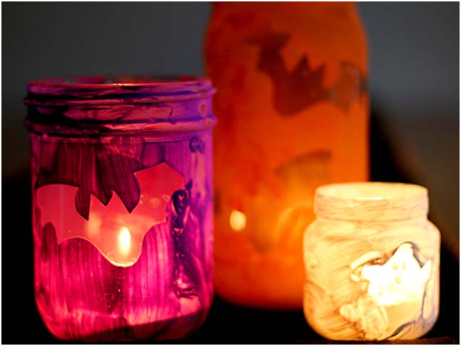 DIY Halloween Craft: Halloween Luminaries