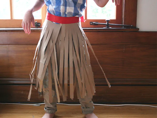 Brown hawaiian skirt shop