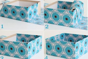 DIY Decor: Fabric Covered Storage Boxes - Steps 5 - 8