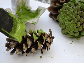 Pinecone Witch Kid Craft - Step 1