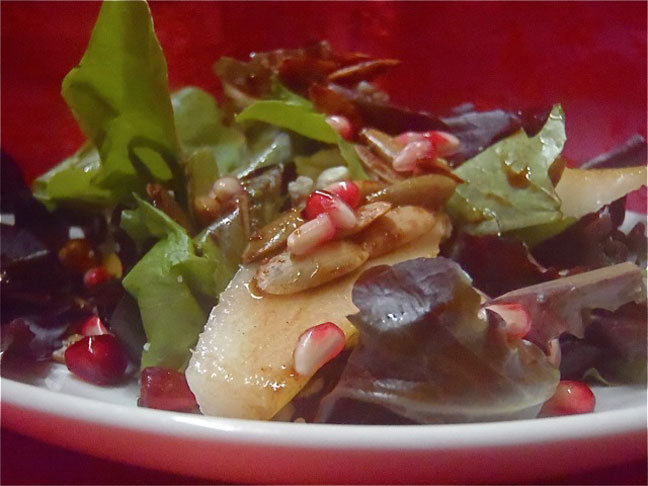 Pomegranate Pear Salad Recipe