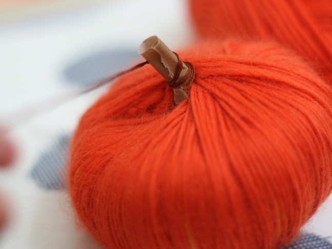 Thanksgiving Yarn Pumpkins DIY Craft