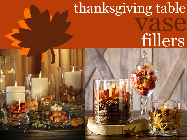 Thanksgiving Table Decor - Vase Fillers