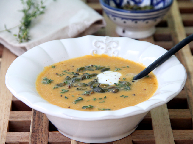 Roasted Butternut Squash and Red Lentil Soup Recipe