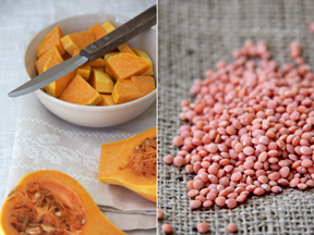 Roasted Squash and Red Lentil Soup Ingredients