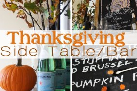 Thanksgiving Side Table DIY