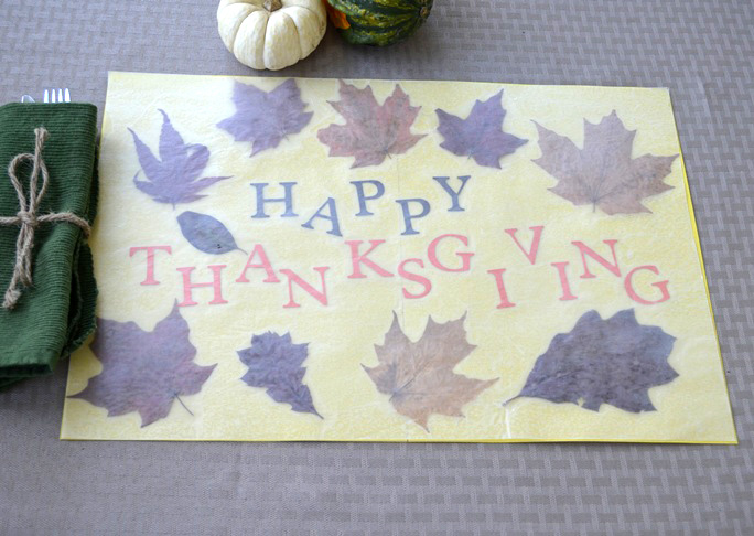 Thanksgiving Placemat Craft