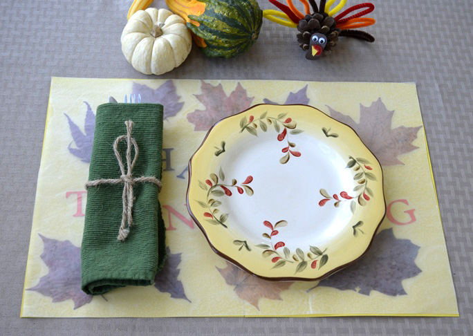 Pressed Leaf Placemat Craft Final