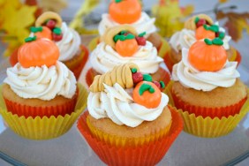 Cornicopia and Pumpkin Cupcakes