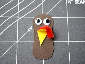 Pinecone Turkey DIY Craft - Step 9