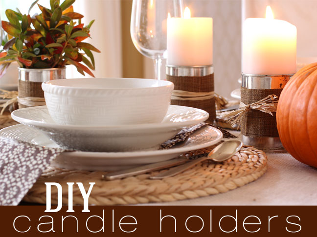 Thanksgiving Candle Holders DIY