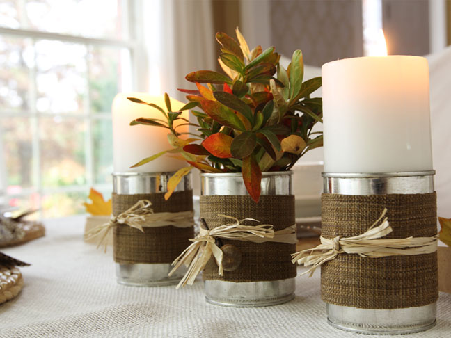 DIY Candle Vases