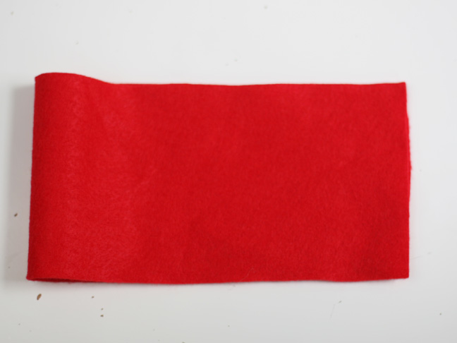 Christmas Red Felt Bow Craft - Step 2