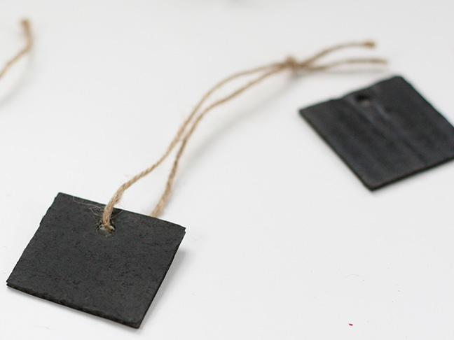 DIY Chalkboard Gift Tags - Step 5