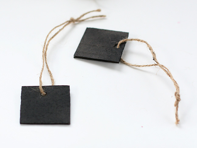 DIY Chalkboard Gift Tags - Step 6