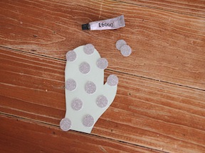 Mitten Cards DIY Craft - Step 7