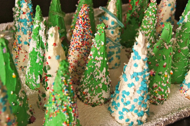 Christmas Tree Ice Cream Cones